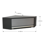 Modular Corner Wall Cabinet 865mm APMS61