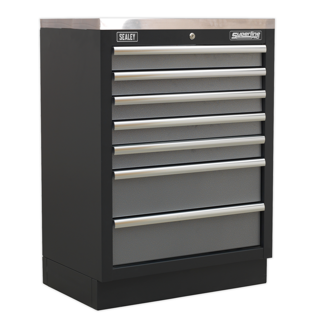 Storage System with Stainless Worktop 2.04m APMSSTACK07SS