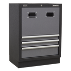 Modular Storage System Combo with Stainless Steel Worktop APMSSTACK14SS