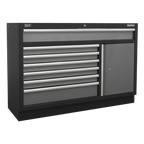 Storage System with Pressed Wood Worktop 4.92m APMSSTACK15W