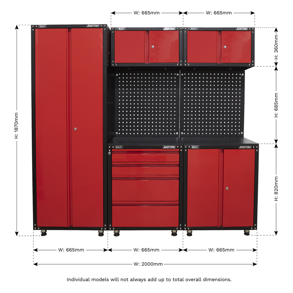 Modular Storage System 2m APMS80COMBO3