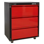 Modular Cabinet with Worktop 3 Drawer 665mm APMS82