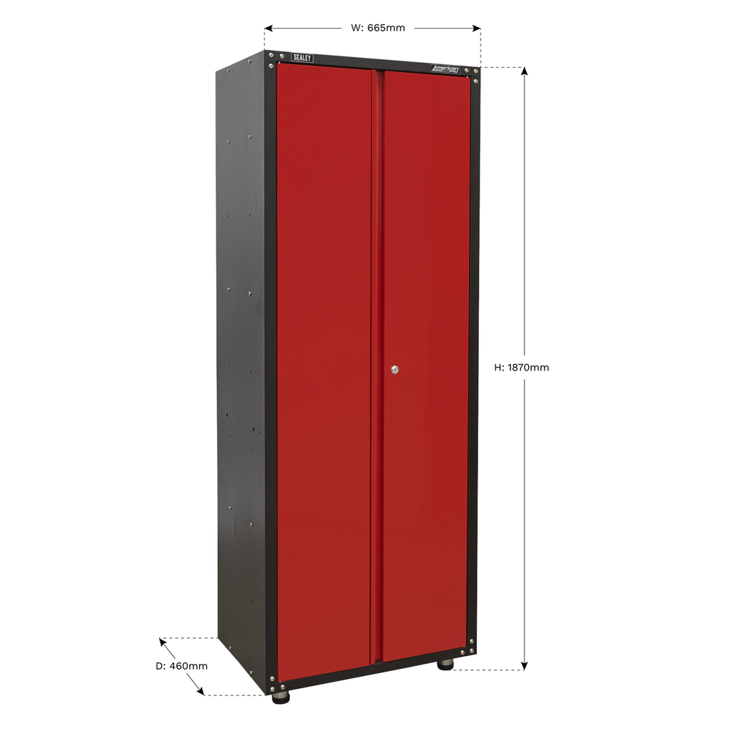 Modular Full Height Cabinet 2 Door 665mm APMS83