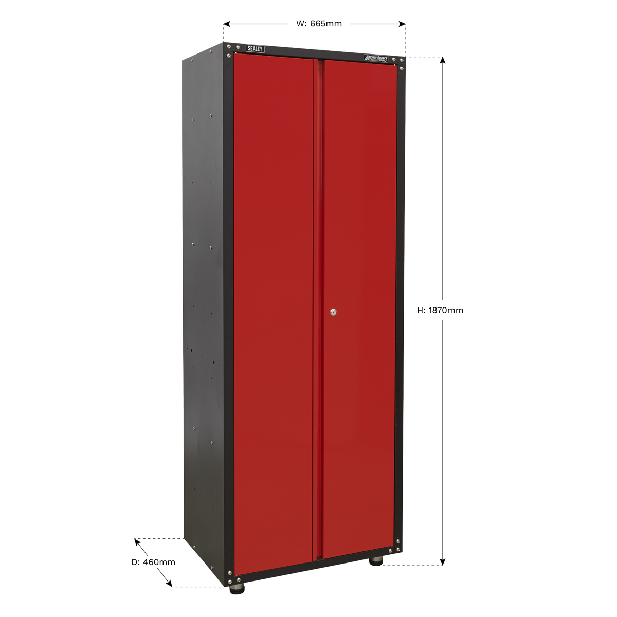 Modular Full Height Cabinet 2 Door 665mm APMS83