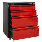 Modular Cabinet with Worktop 4 Drawer 665mm APMS84