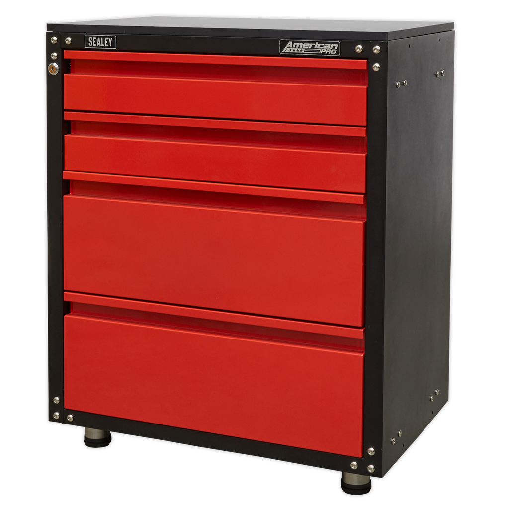 Modular Cabinet with Worktop 4 Drawer 665mm APMS84