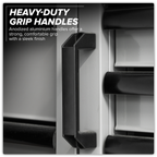 Storage System with Rubber Wood Worktop 3.24m APMSBESTACK01W