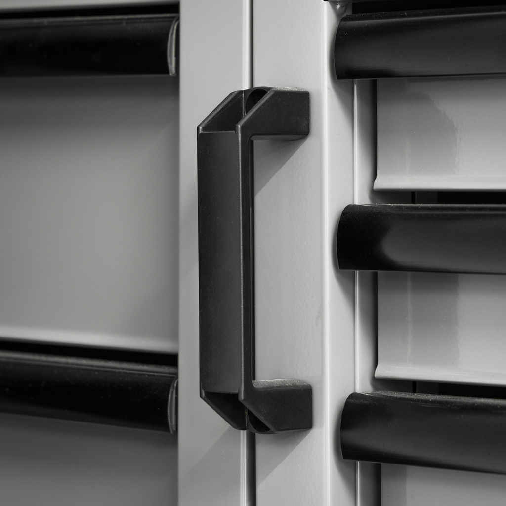 Storage System with Rubber Wood Worktop 2.64m APMSBESTACK02W