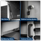 Storage System with Stainless Worktop 2.04m APMSBESTACK03SS