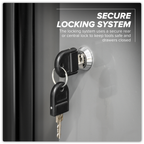 Storage System with Rubber Wood Worktop 2.04m APMSBESTACK03W