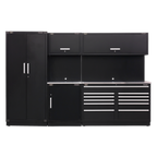 Storage System with Stainless Worktop 3.26m APMSCOMBO2SS