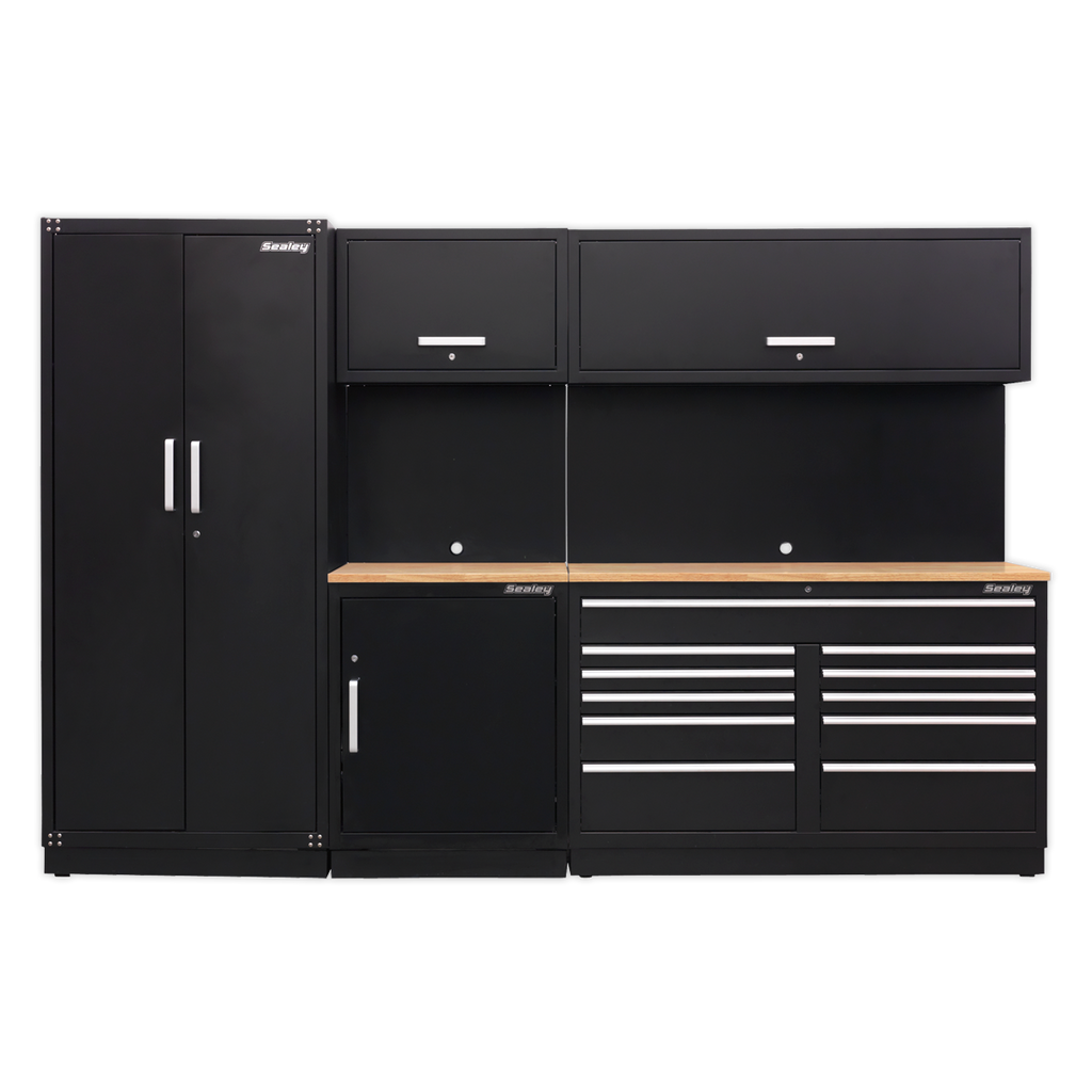 Storage System with Hardwood Worktop 3.26m APMSCOMBO2W
