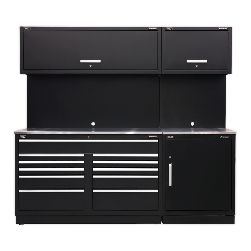 Storage System with Stainless Worktop 2.33m APMSCOMBO4SS