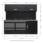 Storage System with Stainless Worktop 2.33m APMSCOMBO4SS