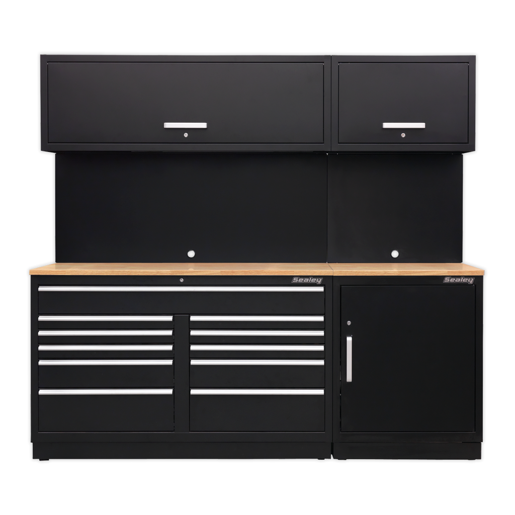 Storage System with Hardwood Worktop 2.33m APMSCOMBO4W