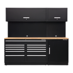 Storage System with Hardwood Worktop 2.33m APMSCOMBO4W