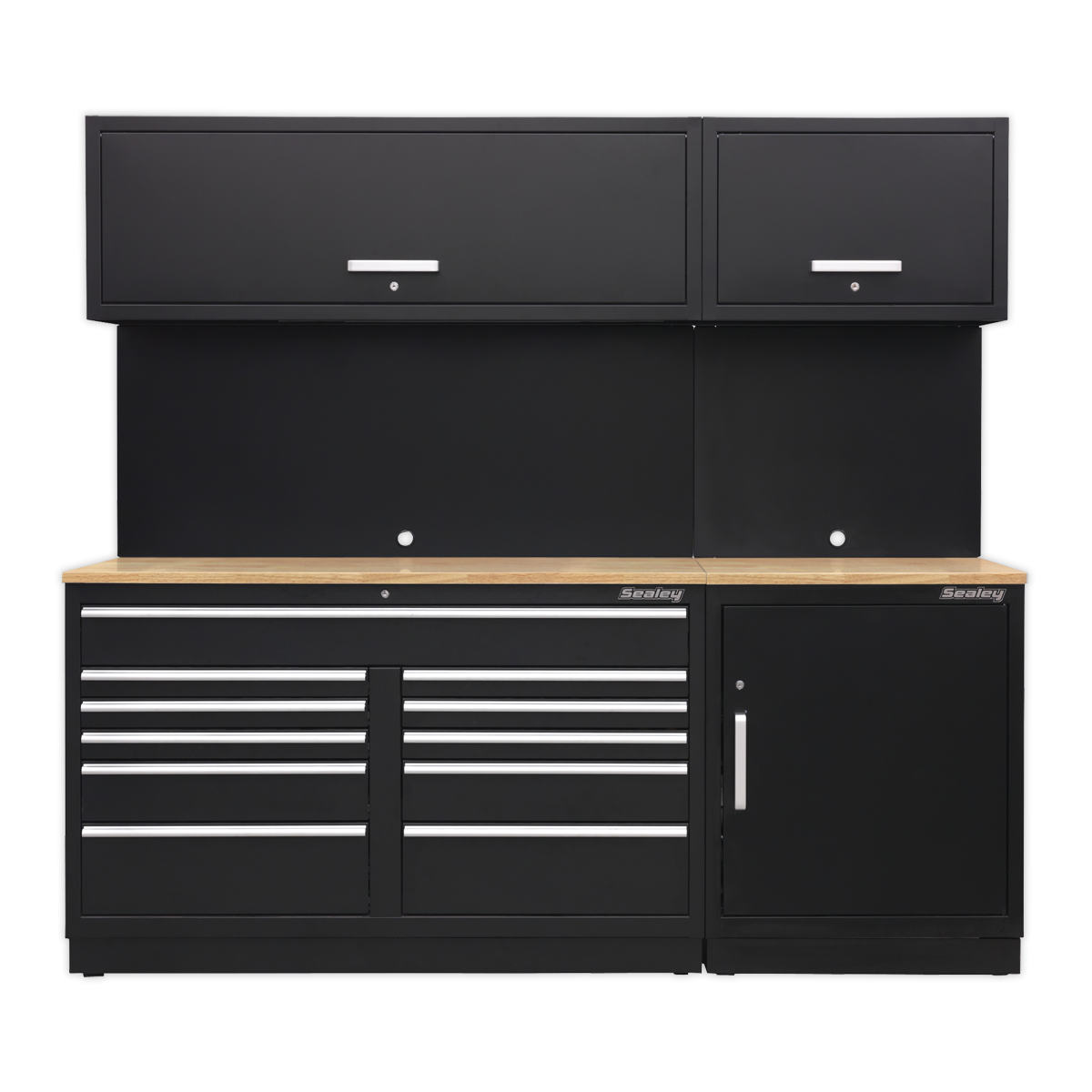 Storage System with Hardwood Worktop 2.33m APMSCOMBO4W