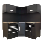 Corner Storage System with Stainless Worktop 1.71m APMSCOMBO6SS