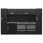 Storage System with Stainless Worktop 3.55m APMSCOMBO7SS