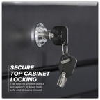 Storage System with Hardwood Worktop 5.6m APMSOAK