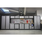 Storage System with Wood Worktop 4.92m APMSSTACK01W