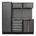 Storage System with Stainless Worktop 1.96m APMSSTACK02SS