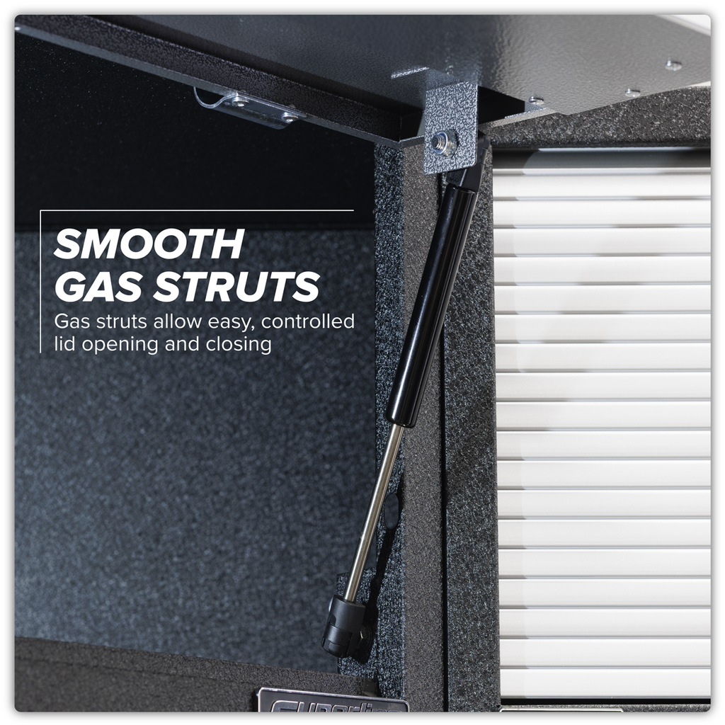 Storage System with Wood Worktop 1.96m APMSSTACK02W