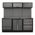Storage System with Stainless Worktop 2.04m APMSSTACK07SS