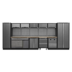 Storage System with Pressed Wood Worktop 4.92m APMSSTACK16W