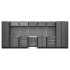 Storage System with Pressed Wood Worktop 4.92m APMSSTACK17W