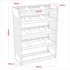 Modular Flat Shelf Van Storage Unit 925mm APMSV01