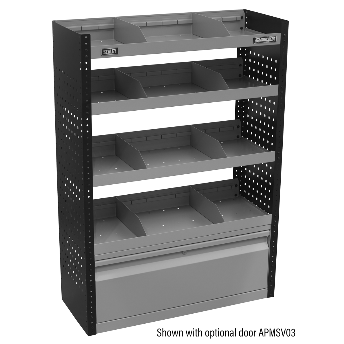 Modular Flat Shelf Van Storage Unit 925mm APMSV01