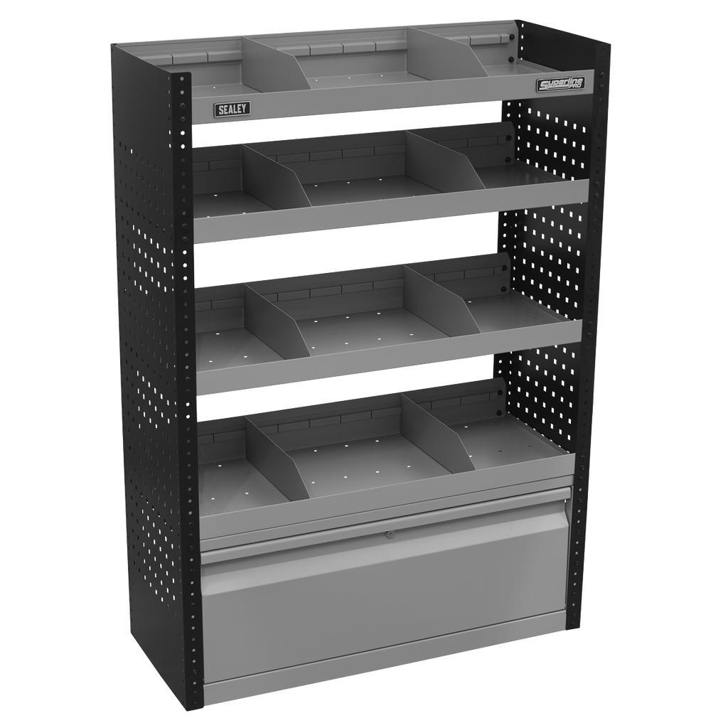 Modular Flat Shelf Van Storage System APMSVCOMBO1