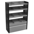 Modular Flat Shelf Van Storage System APMSVCOMBO1