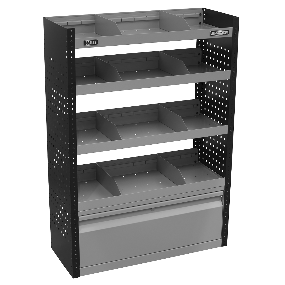 Modular Flat Shelf Van Storage System APMSVCOMBO1
