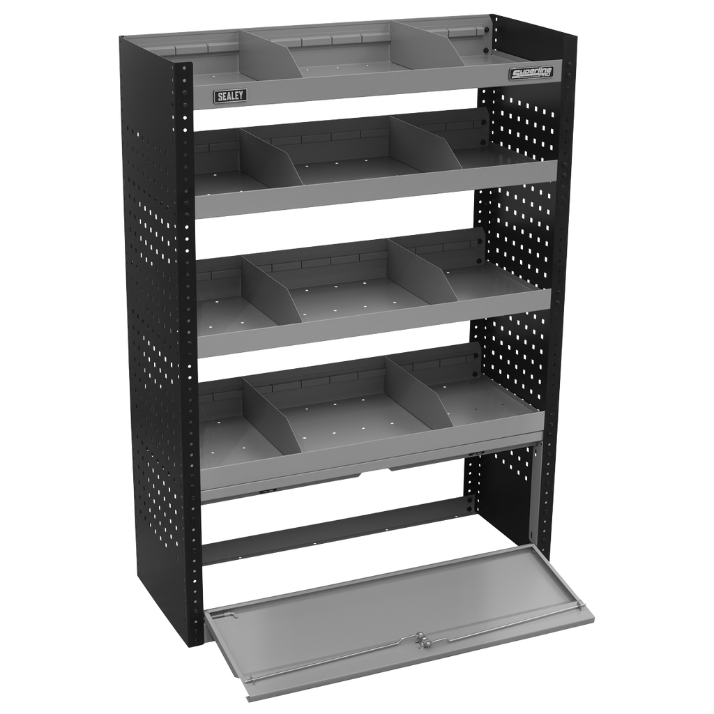 Modular Flat Shelf Van Storage System APMSVCOMBO1