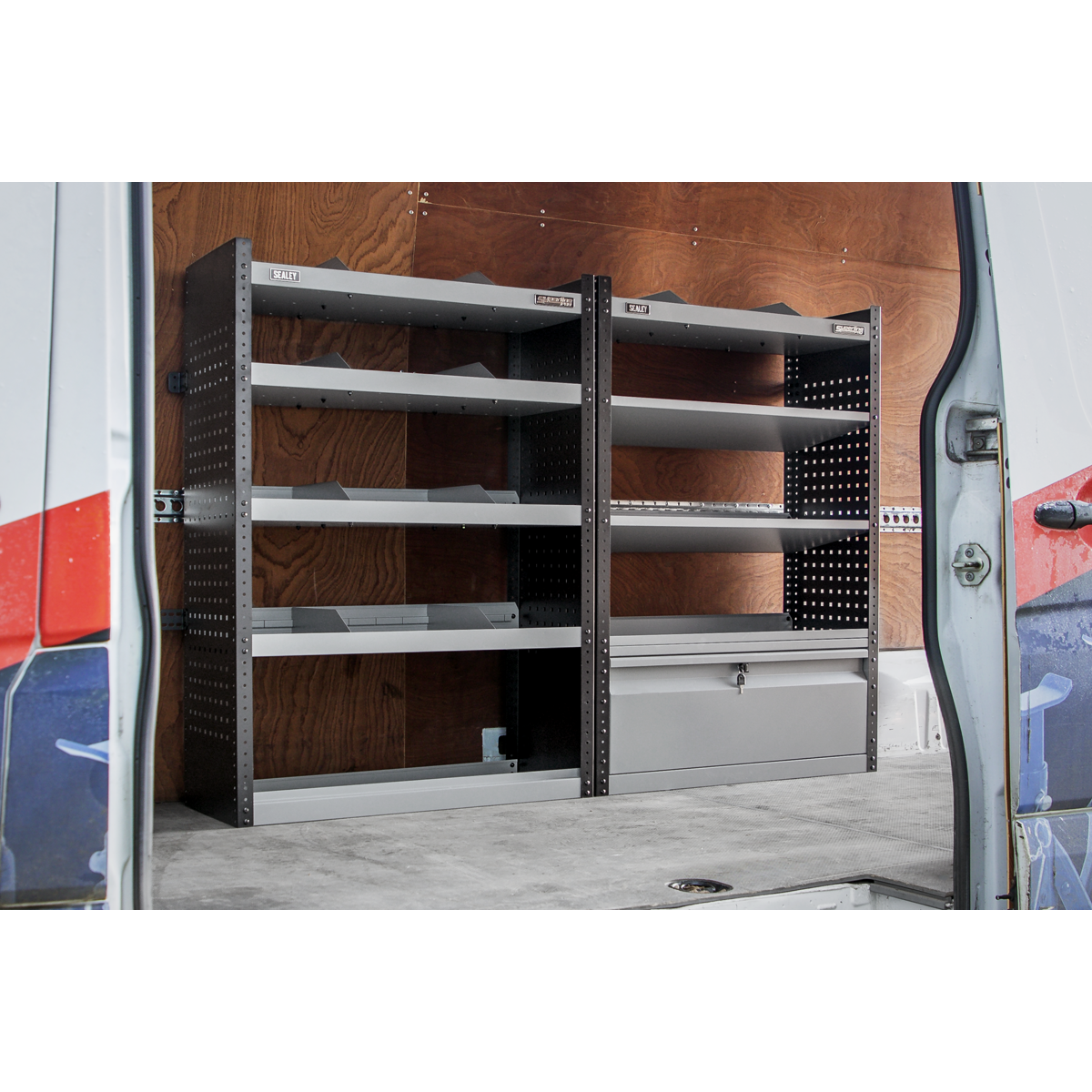 Modular Slanted Shelf Van Storage Unit 925mm APMSV02