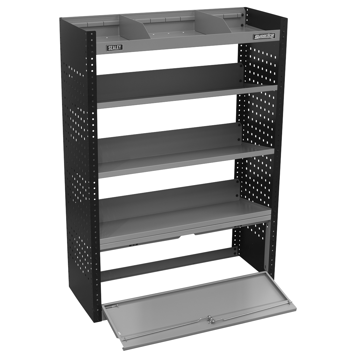 Modular Slanted Shelf Van Storage System APMSVCOMBO2