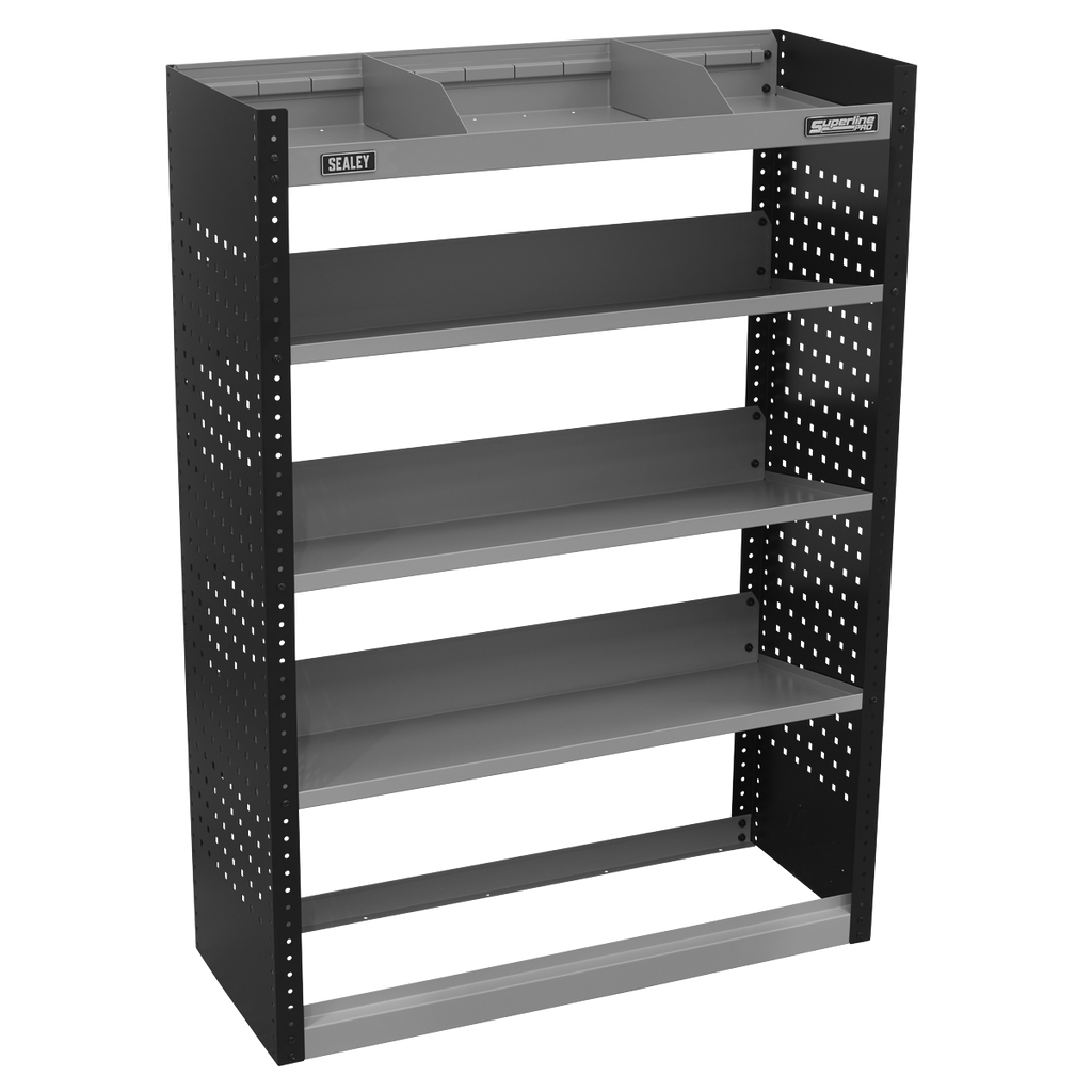 Modular Slanted Shelf Van Storage System APMSVCOMBO2