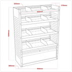 Modular Flat Shelf Van Storage System APMSVCOMBO1