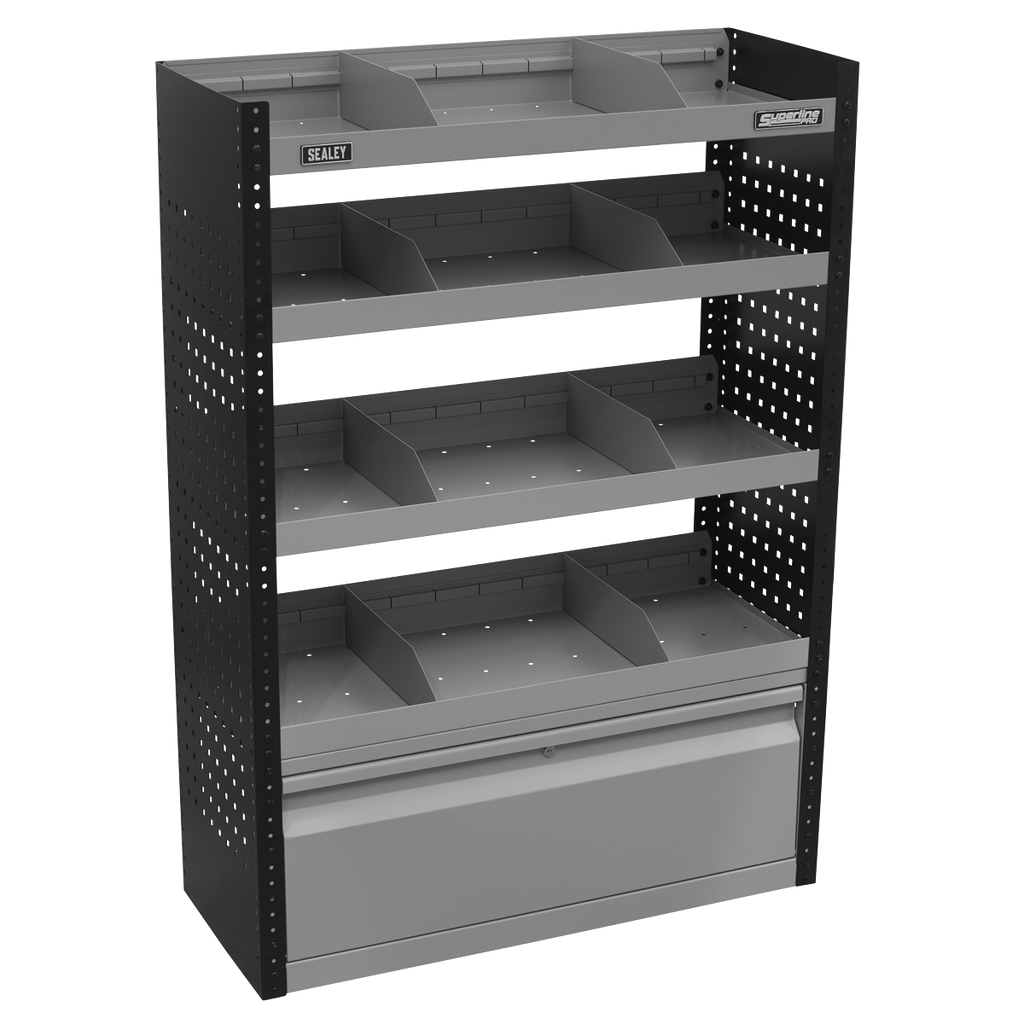 Modular Flat Shelf Van Storage System APMSVCOMBO1