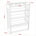 Modular Slanted Shelf Van Storage System APMSVCOMBO2