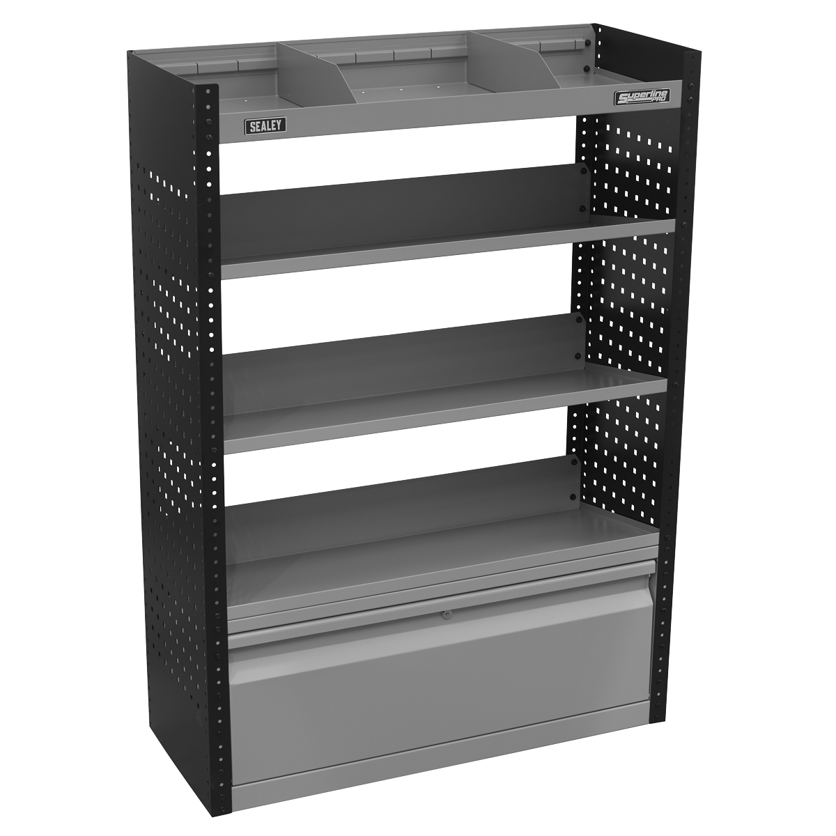 Modular Slanted Shelf Van Storage System APMSVCOMBO2