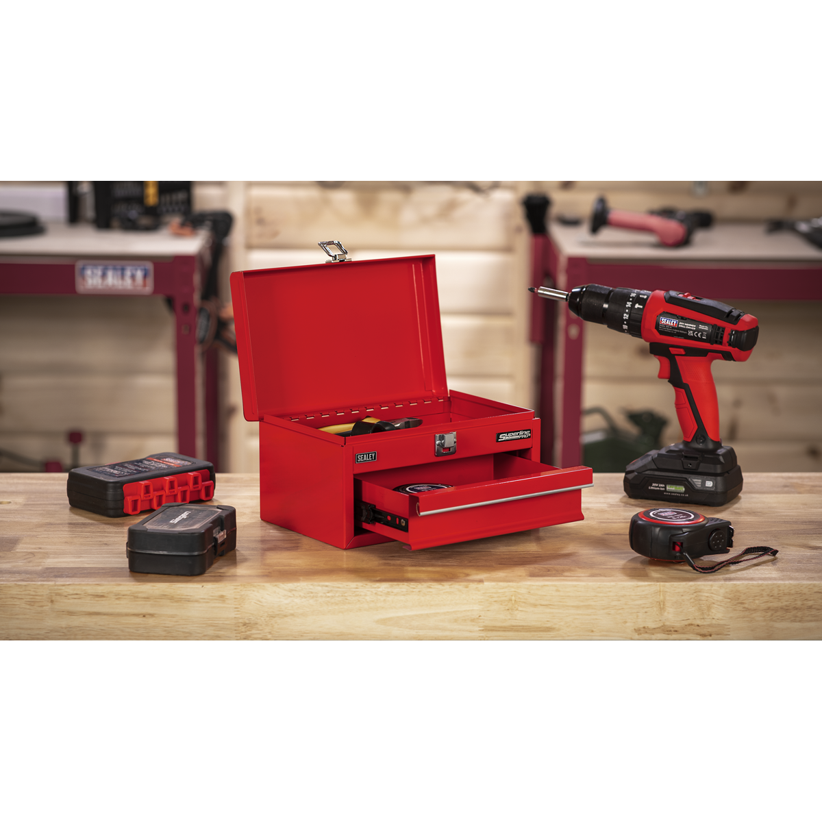 Mini Toolbox 1 Drawer - Red APMTB1
