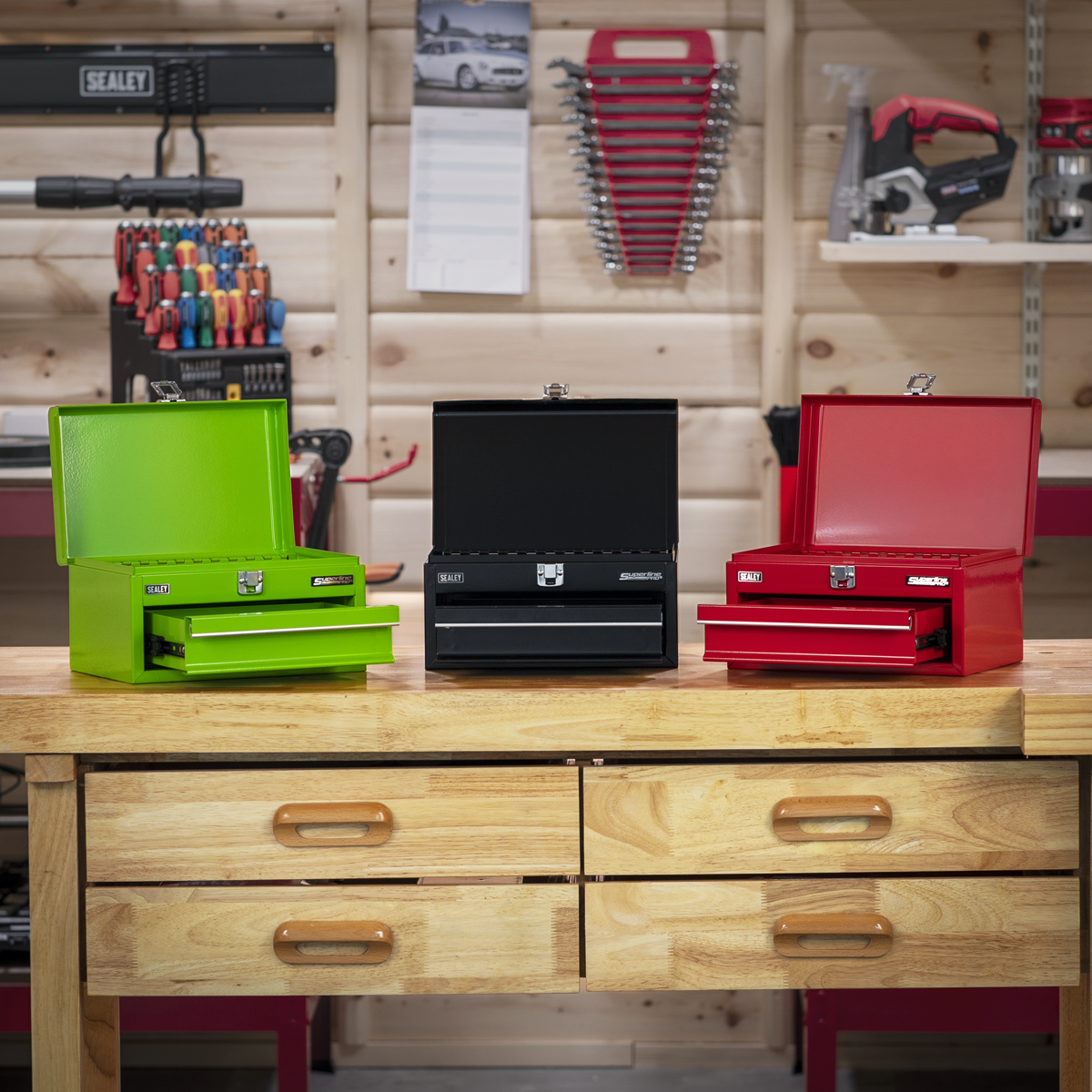 Mini Toolbox with Drawer - Black APMTB2
