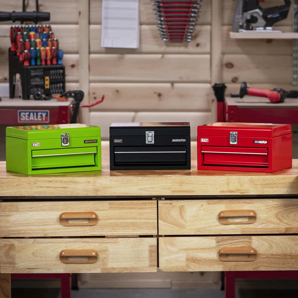 Mini Toolbox with Drawer - Green APMTB3