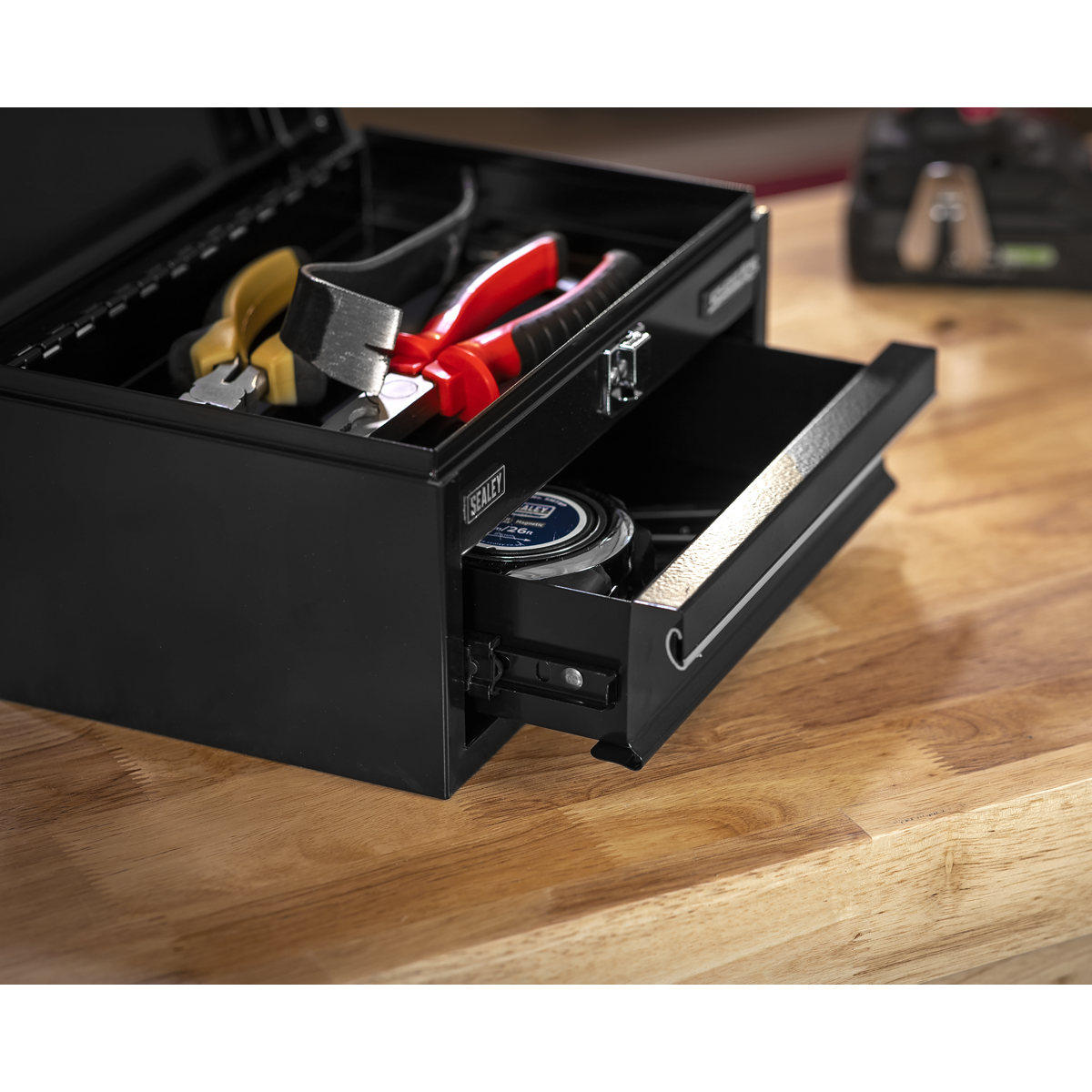 Mini Toolbox with Drawer - Black APMTB2