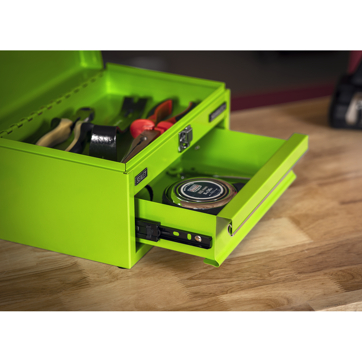 Mini Toolbox with Drawer - Green APMTB3