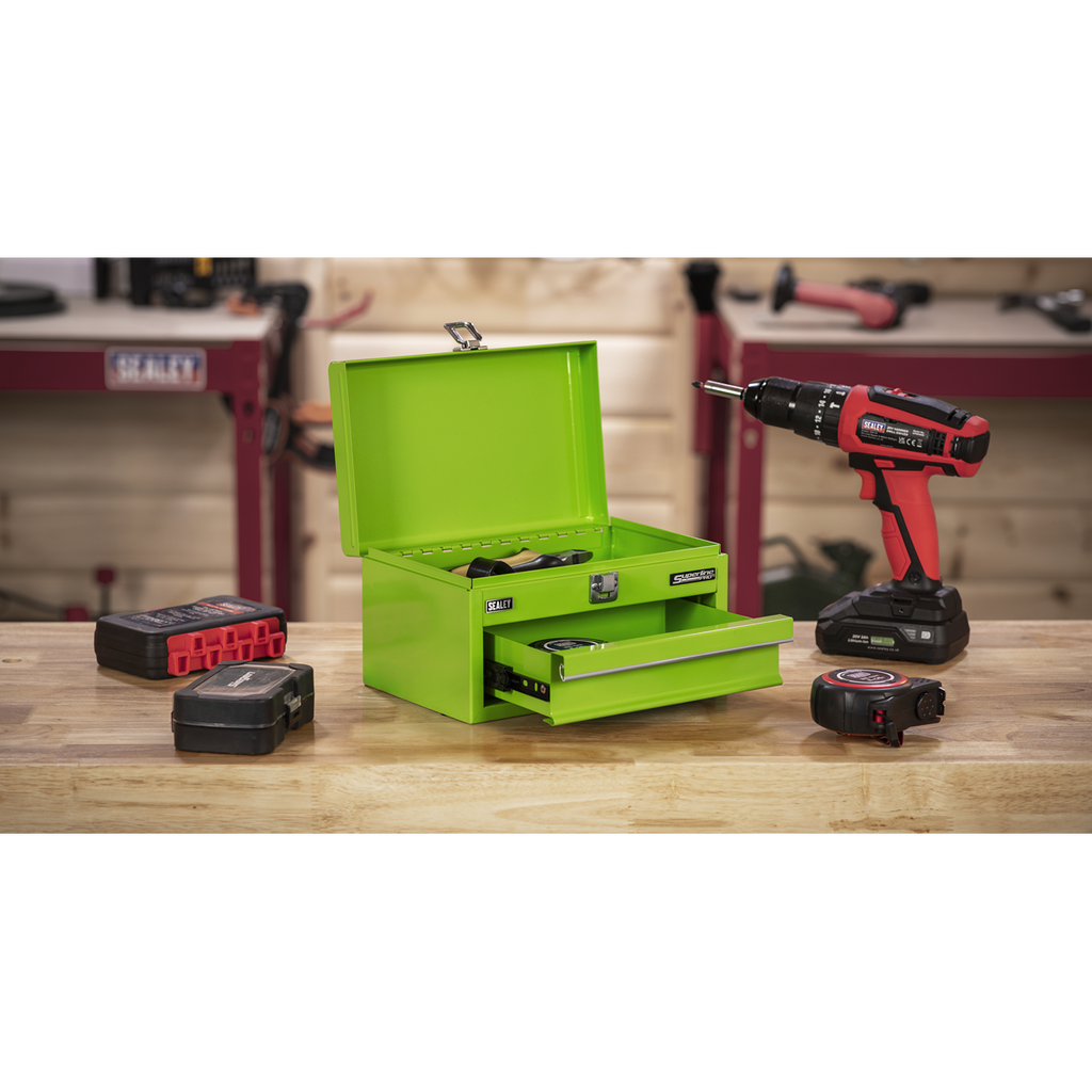 Mini Toolbox with Drawer - Green APMTB3