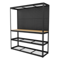 Heavy-Duty Modular Workbench with Racking & Pegboard 300kg Capacity Per Level APMWB1